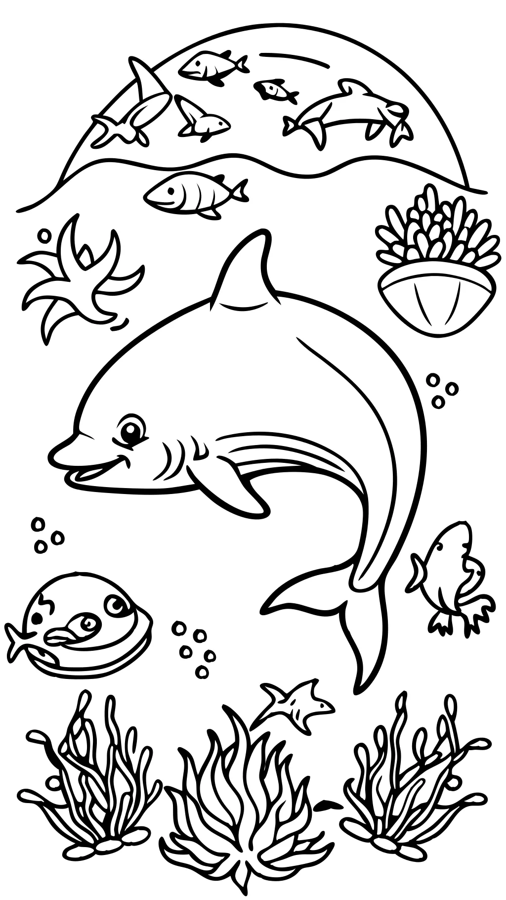 coloriages de créatures océaniques